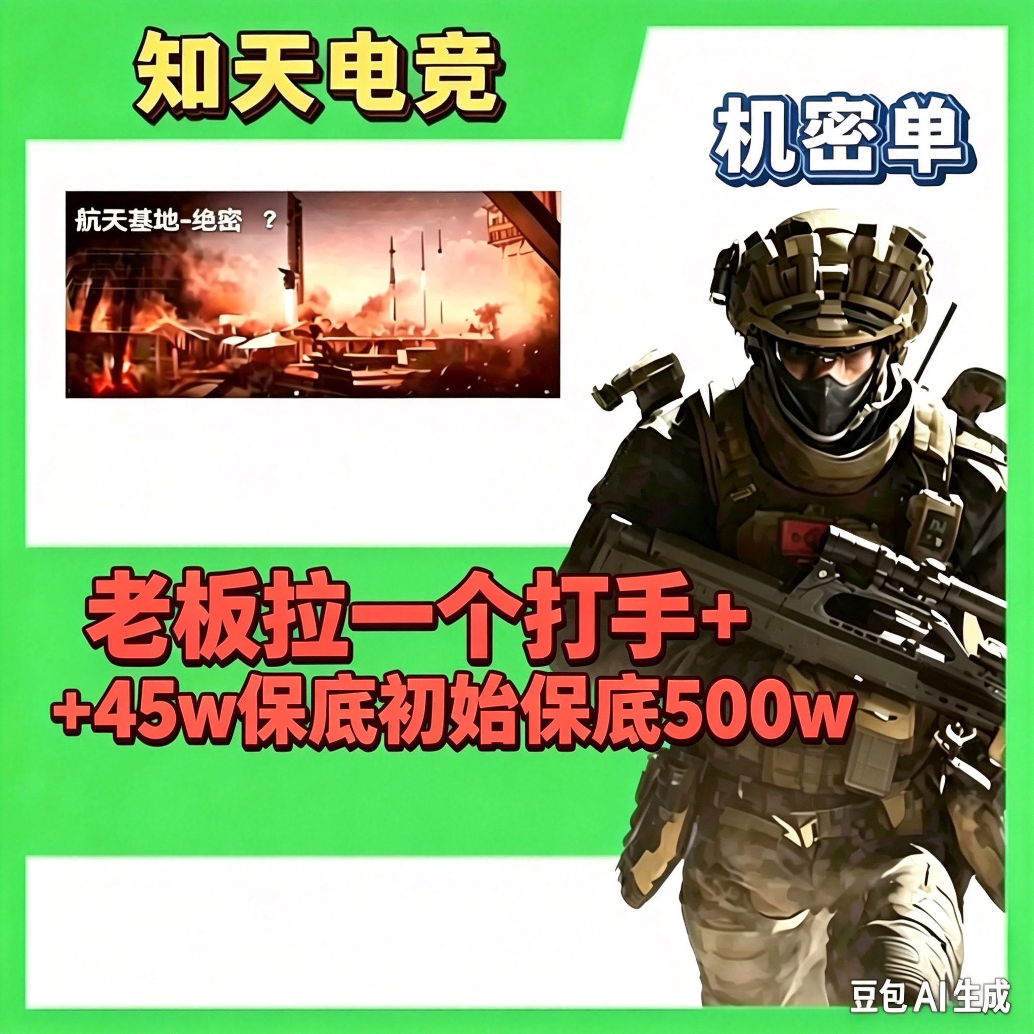 老板拉一个打手基础保底直接加45万初始500万